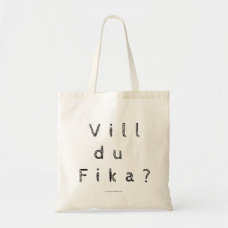 Tote Bag Vill du Fika ? - Suédois