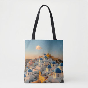 Tote Bag Village pittoresque Oia île grecque Santorin