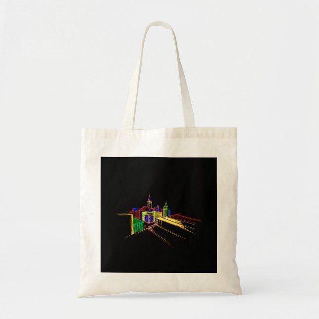 Tote Bag Ville animée (Devant)