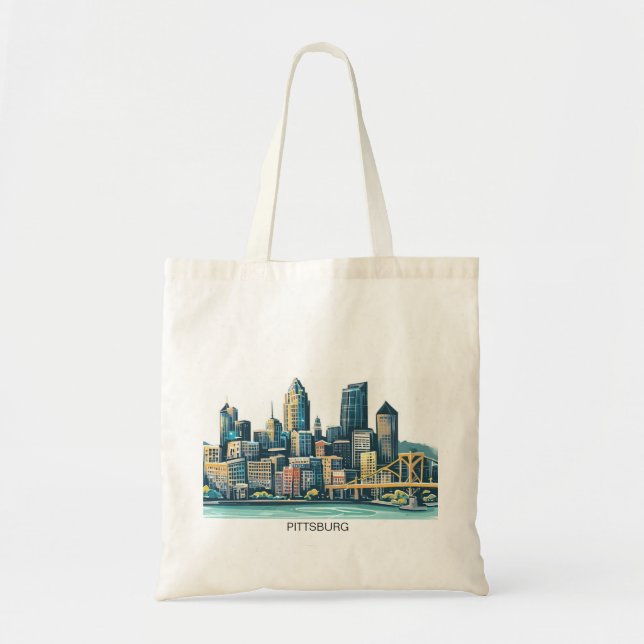 Tote Bag Ville de Pittsburgh (Devant)
