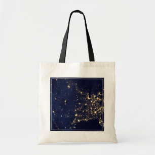 Tote Bag Ville Des États-Unis La Nuit.