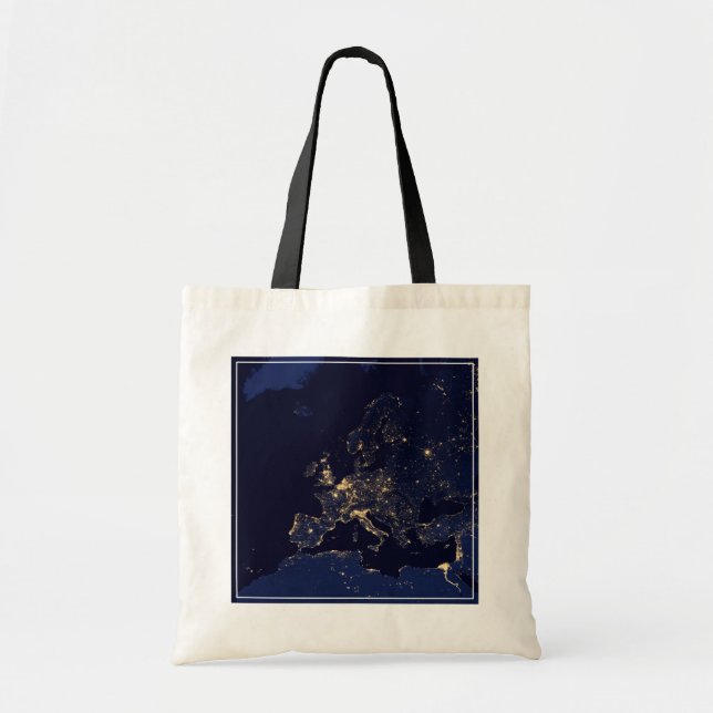 Tote Bag Ville Éclairante Dans Plusieurs Villes Européennes (Devant)