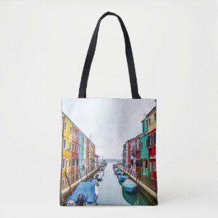 Tote Bag Ville métropolitaine de Venise de Burano Italie