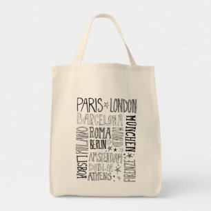Tote Bag Villes des cadeaux modernes chics de ville de