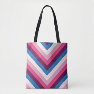 Tote Bag Vin profond Chevron