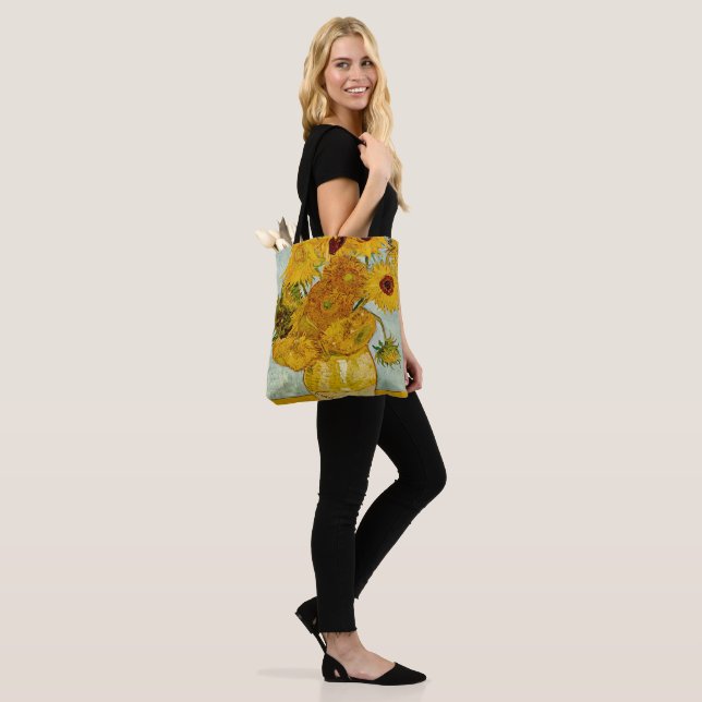 Tote Bag Vincent Van Gogh 12 Tournesols Impressionniste (Sur le modèle)