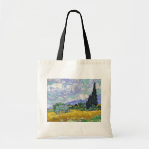 Tote Bag Vincent Van Gogh - Champ de blé avec cyprès