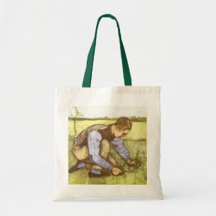 Tote Bag Vincent van Gogh - Garçon coupant l'herbe avec la 