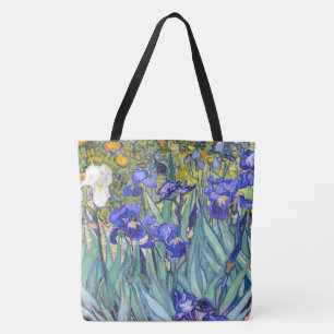 Tote Bag Vincent Van Gogh Irises Floral Vintage Fine Art