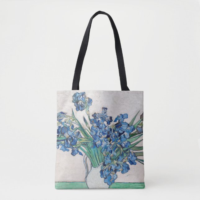 Tote Bag Vincent Van Gogh. Irises. Impressionnisme floral (Devant)