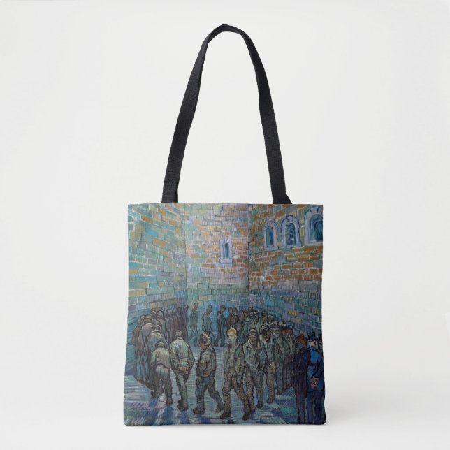 Tote Bag Vincent van Gogh - La cour de la prison (Devant)