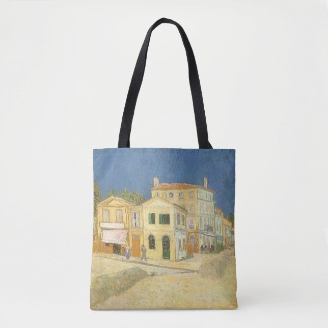Tote Bag Vincent van Gogh - La Maison Jaune (La Rue) (Devant)