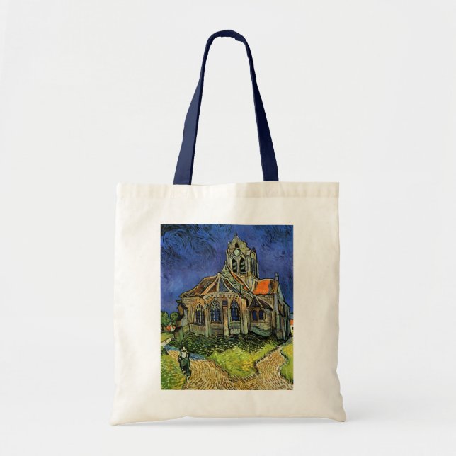 Tote Bag Vincent van Gogh - L'église d'Auvers (Devant)