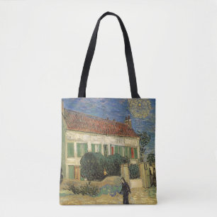 Tote Bag Vincent van Gogh - Maison Blanche à la nuit