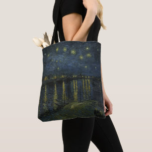 Tote Bag Vincent van Gogh - Nuit étoilée sur le Rhône