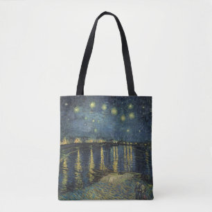 Tote Bag Vincent van Gogh   Nuit étoilée sur le Rhône