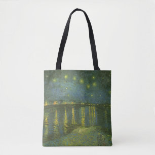 Tote Bag Vincent van Gogh - Nuit étoilée sur le Rhône