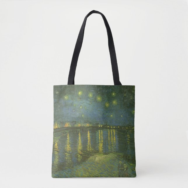 Tote Bag Vincent van Gogh - Nuit étoilée sur le Rhône (Devant)