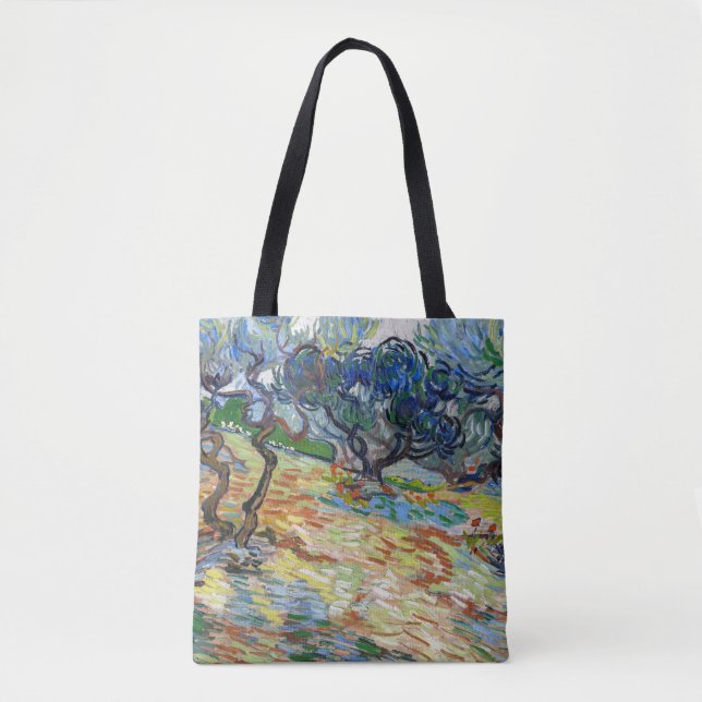 Tote Bag Vincent van Gogh - Oliviers : Ciel bleu vif (Devant)