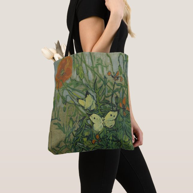 Tote Bag Vincent van Gogh - Papillons et papillons (De près)