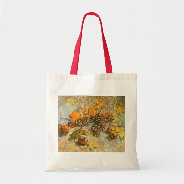 Tote Bag Vincent van Gogh - Pommes, poires, citrons, raisin (Devant)