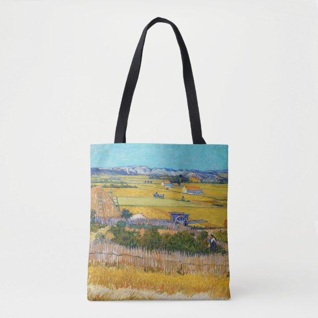 Tote Bag Vincent van Gogh - Récolte à La Crau (Devant)