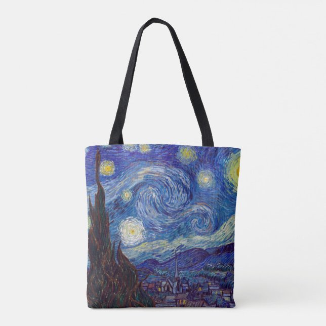 Tote Bag VINCENT VAN GOGH - Starry night 1889 (Dos)