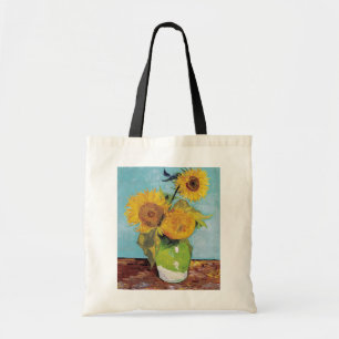 Tote Bag Vincent Van Gogh - Trois tournesols dans un vase