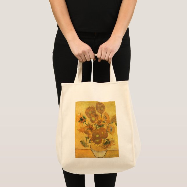 Tote Bag Vincent van Gogh - Vase avec quinze tournesols (Devant (produit))