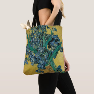 Tote Bag Vincent van Gogh - Vase w Irises Arrière - plan ja