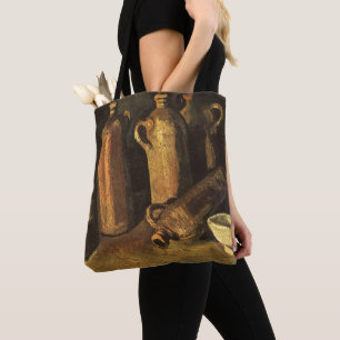 Tote Bag Vincent van Gogh - Vie morte avec 4 bouteilles en 