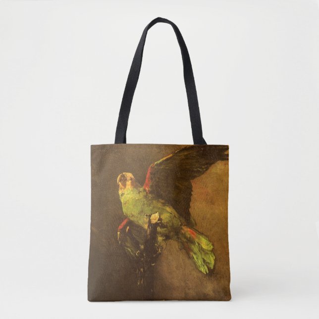 Tote Bag Vincent van Gogh - Vie morte avec perroquet vert (Devant)