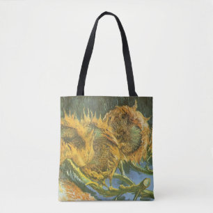 Tote Bag Vincent van Gogh - Vie morte : Quatre tournesols c