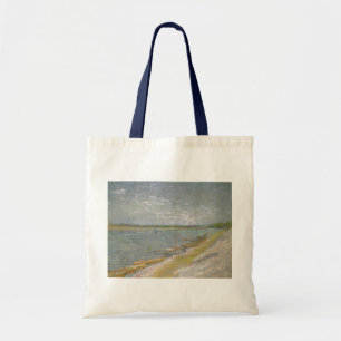 Tote Bag Vincent van Gogh - Vue d'une rivière avec des bate