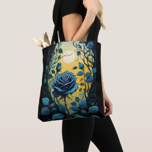 Tote Bag Vins Roses bleus 2