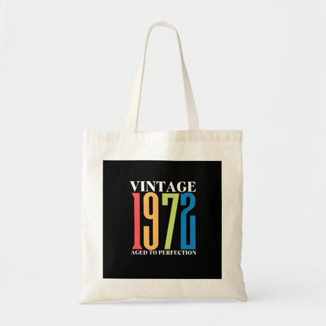 Tote Bag Vintage 1972,50e anniversaire (Devant)