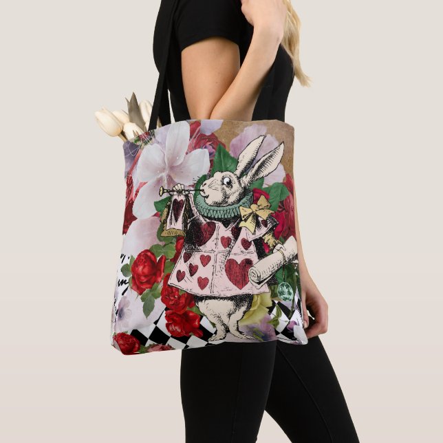 Tote Bag Vintage Alice au pays des merveilles (De près)