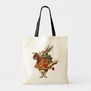 Tote Bag Vintage Alice White Rabbit