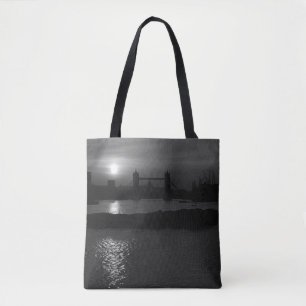 Tote Bag Vintage Angleterre Londres sunset Tower Bridge