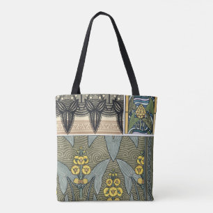 Tote Bag Vintage Art Nouveau Arrowhead Garden Fleurs