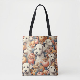 Tote Bag Vintage Bedlington Terrier sans fil