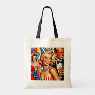 Tote Bag Vintage Birthday Illustration 