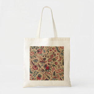 Tote Bag Vintage Broderie Antique Florale Ameublement