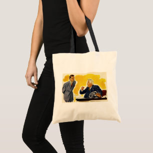 Tote Bag Vintage Business, Mad CEO Executive Boss Employé