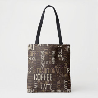 Tote Bag Vintage café expérience Motif sans couture
