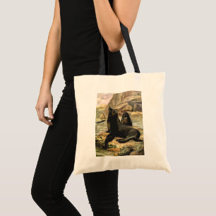 Tote Bag Vintage California Sea Lions by CE Swan