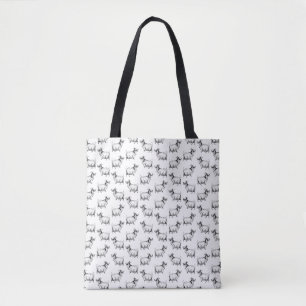 Tote Bag Vintage chèvre à feuilles d'art COULEUR ARRIÈRE