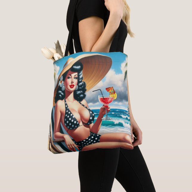Tote Bag Vintage Été (De près)