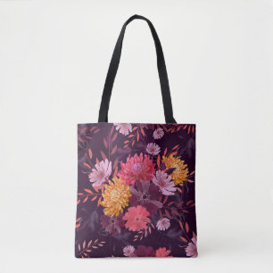 Tote Bag Vintage floral : Splendor jardin d'automne