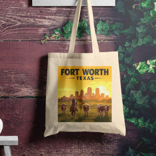 Tote Bag Vintage Fort Worth Texas